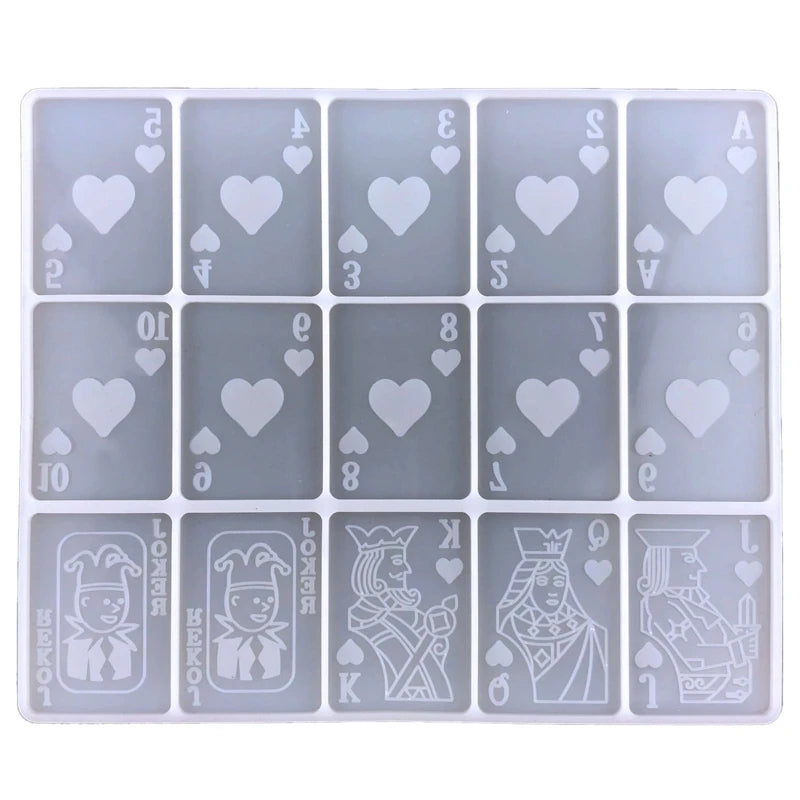 Mold Playing Card Epoxy Resin Molds Large Silicone Moulds