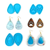 3PCS Teardrop Resin Earring Mold Silicone Epoxy Keychain Molds DIY