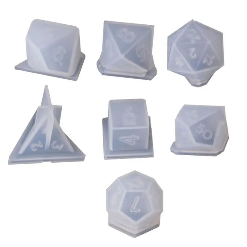 7 Shapes Dice Fillet Square Triangle Dice Mold