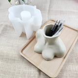 Human Body Succulent Plant Pot Pen Holder Silicone Mold DIY Crafts