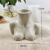 Human Body Succulent Plant Pot Pen Holder Silicone Mold DIY Crafts