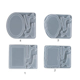 Resin Photo Frame Mold Rectangle Oval Irregular Epoxy Casting Silicone Molds