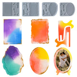 Resin Photo Frame Mold Rectangle Oval Irregular Epoxy Casting Silicone Molds