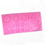 Steampunk Mechanic Silicone Candy Making Mold Tray