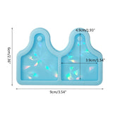 Cow Tag Resin Mold Epoxy Molds for Earring Pendant Silicone Mold