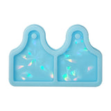 Cow Tag Resin Mold Epoxy Molds for Earring Pendant Silicone Mold