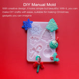 Resin Christmas Silicone Casting Pendant Jewelry Mold