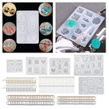 Jewelry Earring Making Set with 50pcs Eye Pins for DIY Earring