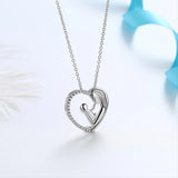 Mom & Child Necklace 925 Silver Infinity Love Heart Pendant Gift