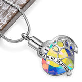 Heart Necklace Cremation Ash Urn Pendant for Mom Dad Pet