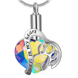 Heart Necklace Cremation Ash Urn Pendant for Mom Dad Pet