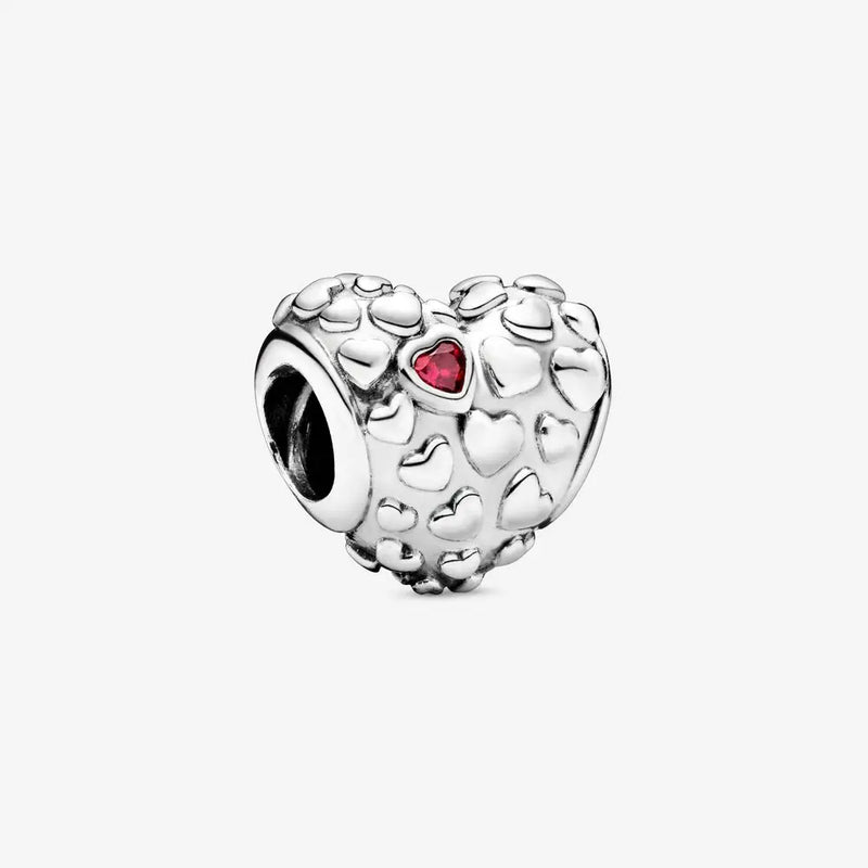 Mom In A Million Heart Charm 925 Sterling Silver Bead for Bracelets