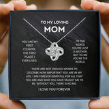 Mom Necklace Heart Necklaces Female Jewelry Daughter Son Womens Christmas Birthd