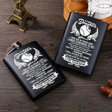 Mom To Daughter Stainless Steel Hip Flask Liquor Whisky Flagon