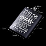 Mom To My Son Hip Flask Stainless Steel Personalized Flask Guevara