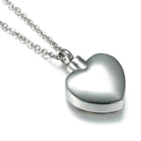 'Mom in Heart' Cremation Urn Pendant Birthstone Crystal Ashes Urn Necklace