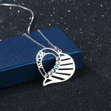 Personalized Birthstone Name Necklace 925 Sterling Silver