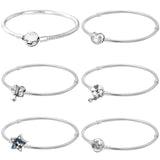 Butterfly Wildflower Meadow Floral Star Clasp Bracelet 925 Sterling Silver