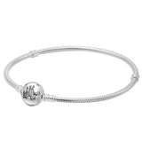 Butterfly Wildflower Meadow Floral Star Clasp Bracelet 925 Sterling Silver