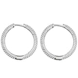Moments Charm Hoop Earrings Sterling Silver Jewelry Earrings For Woman