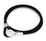 Moments Double Leather Bracelets For Woman DIY Original Beads & Charms