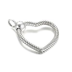 Heart O Pendant Charm 925 Sterling Silver Women Jewelry