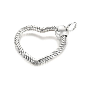 Heart O Pendant Charm 925 Sterling Silver Women Jewelry