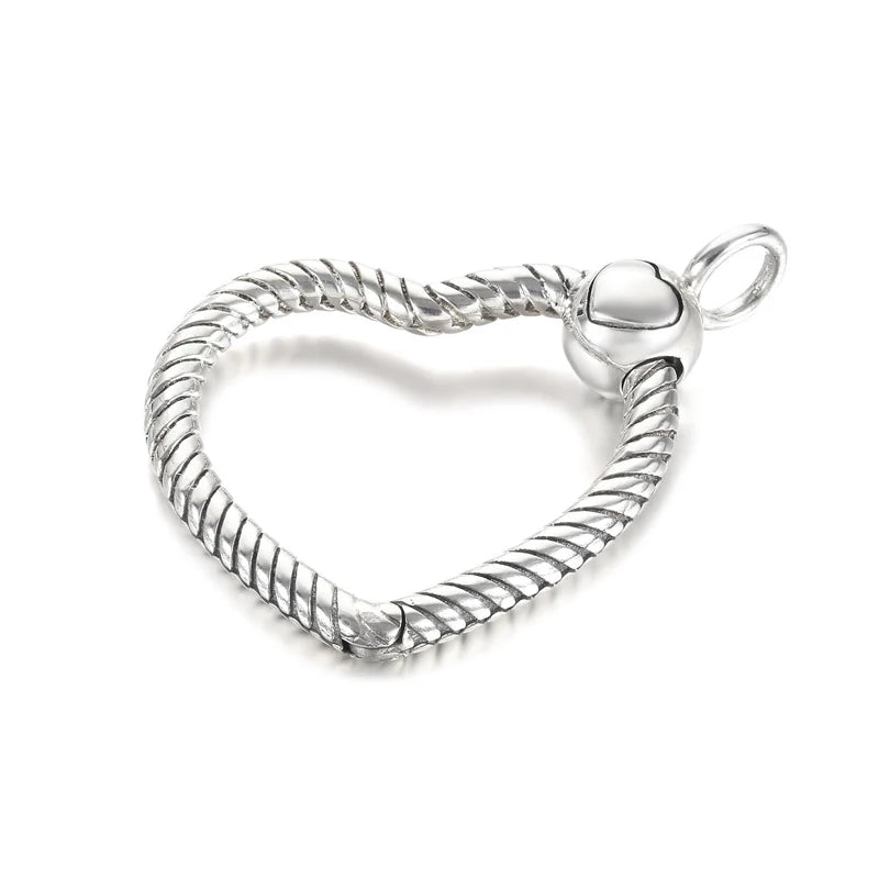 Heart O Pendant Charm 925 Sterling Silver Women Jewelry