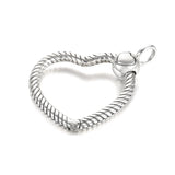Heart O Pendant Charm 925 Sterling Silver Women Jewelry