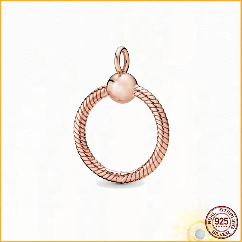 Moments O Pendant Necklace 925 sterling silver charm diy necklace jewelry