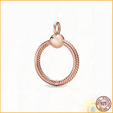 Moments O Pendant Necklace 925 sterling silver charm diy necklace jewelry