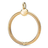 925 Sterling Silver O Necklace Pendant Charm for Bracelet Bangle