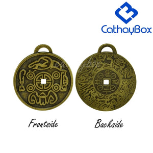 Money Amulet Anti-Brass Charm Pendant for Good Luck Wealth