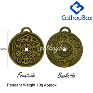 Money Amulet Anti-Brass Charm Pendant for Good Luck Wealth