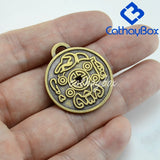 Money Amulet Anti-Brass Charm Pendant for Good Luck Wealth