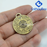 Money Amulet Anti-Brass Charm Pendant for Good Luck Wealth