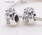 Money Bag Charm 925 Silver for Bracelets