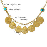 Money Coin Bracelet Bangle for Women Allah Ethiopian Jewelry