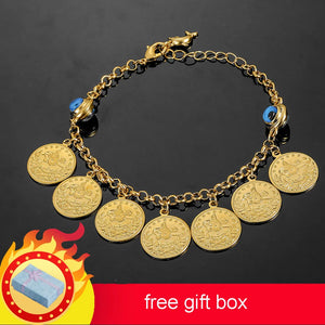Money Coin Bracelet Bangle for Women Allah Ethiopian Jewelry