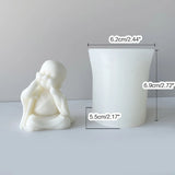 Monk Candle Silicone Mold for Desktop Decoration