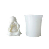 Monk Candle Silicone Mold for Desktop Decoration