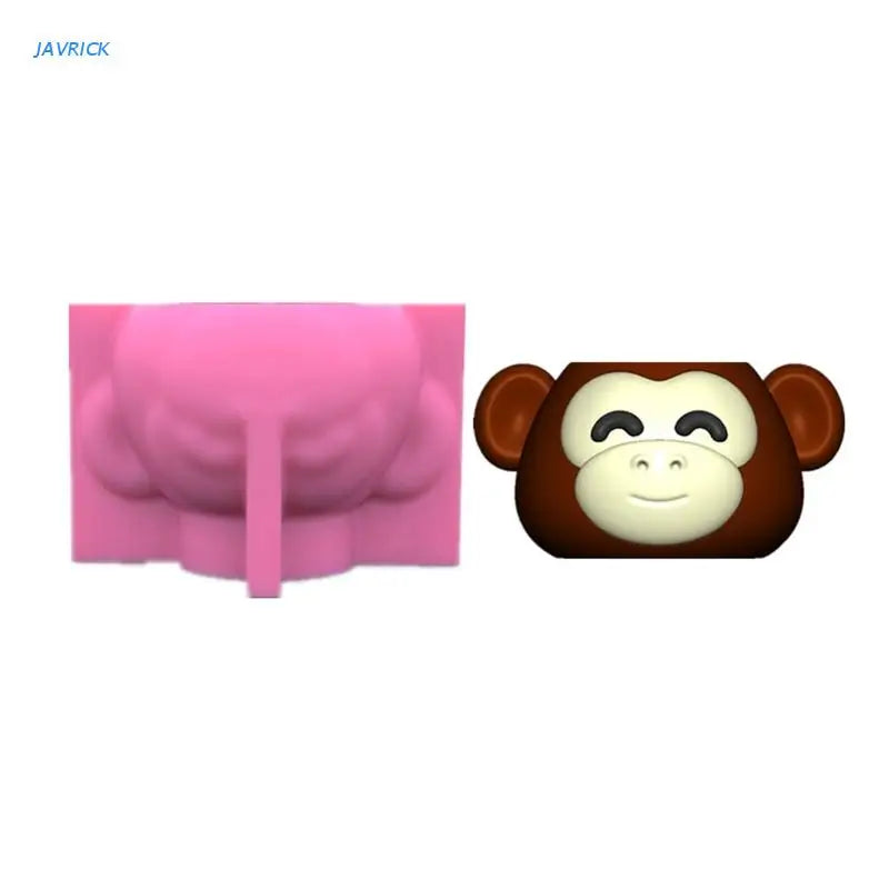 Monkey Gypsum Silicone Mold for Succulents Concrete Flower Pot Vase