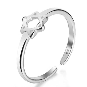 Monkton 925 Sterling Silver Star Rings for Women