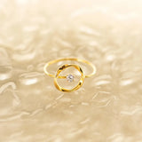 925 Silver Wedding Rings with Zircon Stone for Men and Women