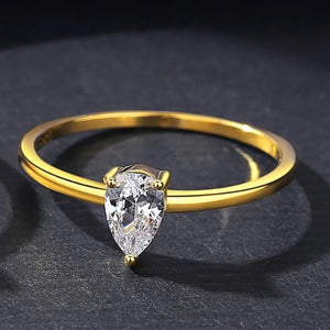 Monkton 925 Silver Citrine Gemstone Ring 18K Yellow Women's Jewelry