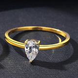Monkton 925 Silver Citrine Gemstone Ring 18K Yellow Women's Jewelry