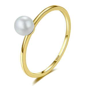 Monkton Sterling Silver Freshwater Pearl Ring for Women