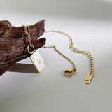 Card Poker Pendant Necklace Titanium Steel Chain Enamel Pendant Choker