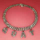 Icy Baguette Letters Necklace with Personalized Name Choker