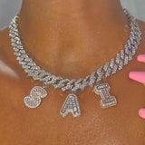 Icy Baguette Letters Necklace with Personalized Name Choker